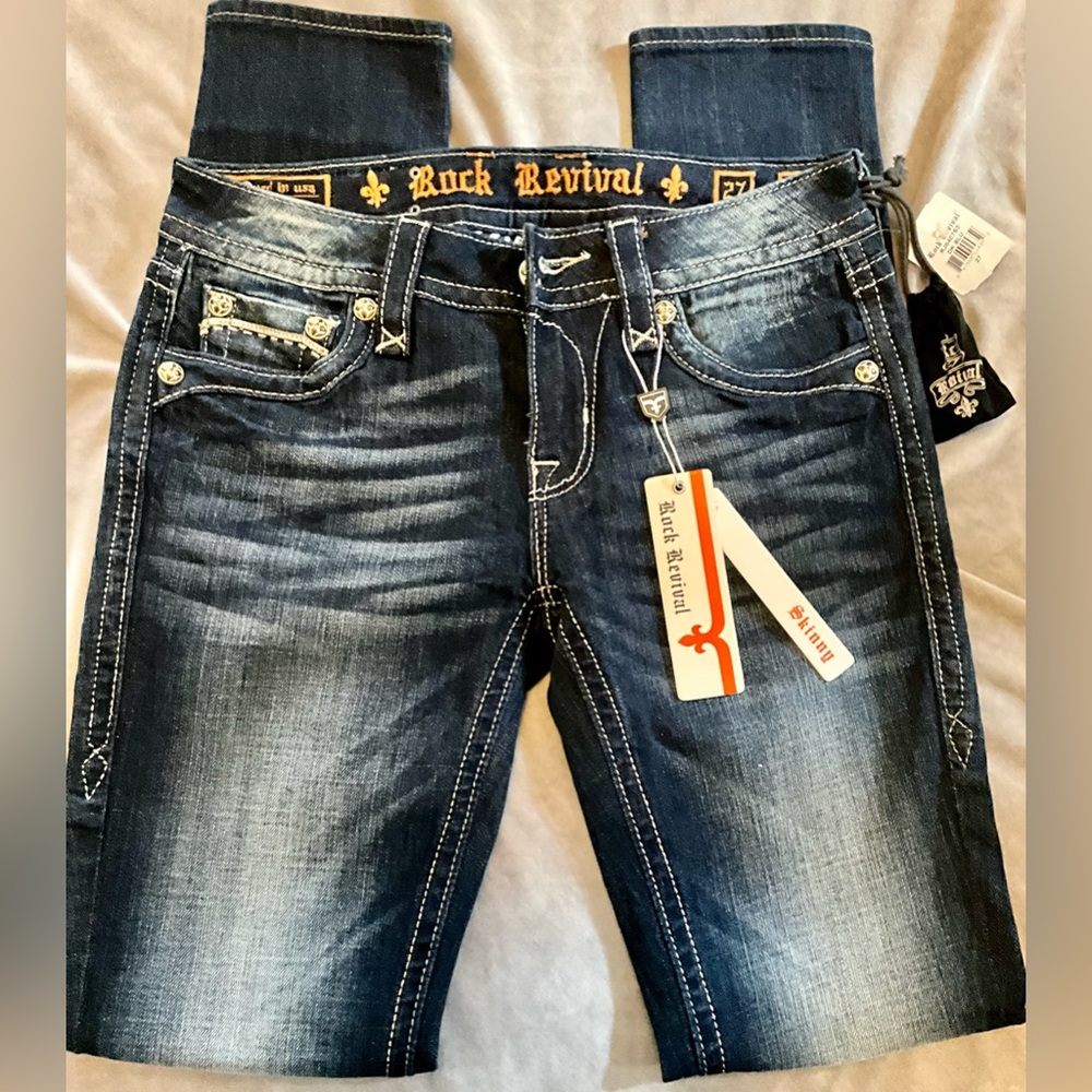 Rock Revival Vicky Skinny jeans size 27